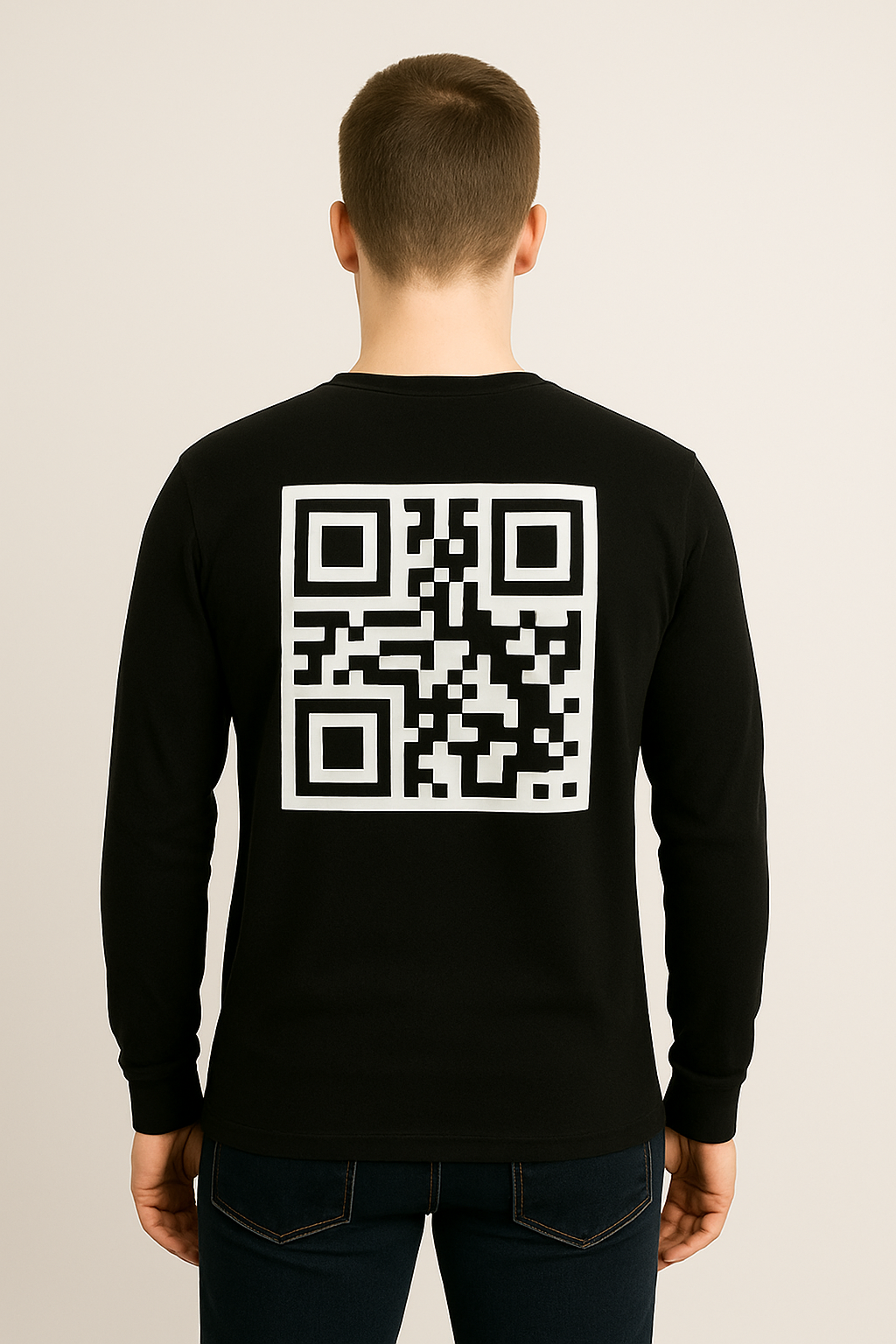 QR Code Long Sleeve T-Shirt