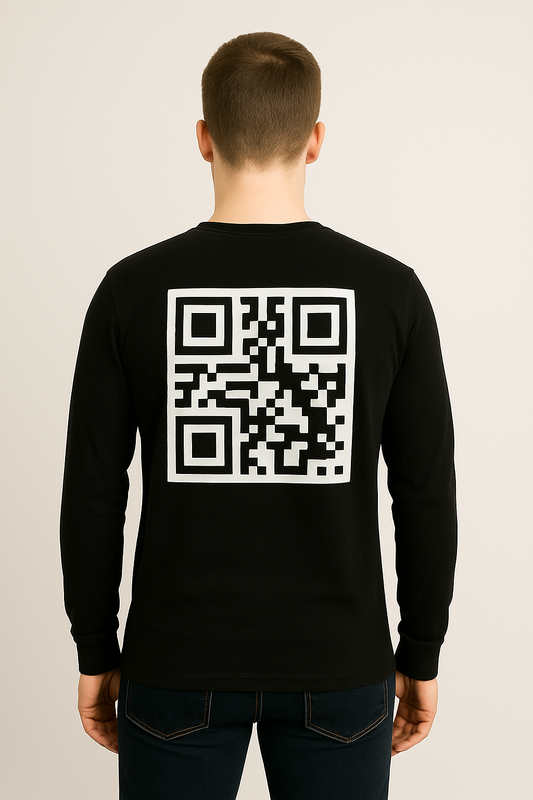 QR Code Long Sleeve T-Shirt